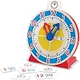 Melissa & Doug 14284 Turn and Tell Clock Developmental Toy Motor Skills 3+ Gift for Boy or Girl, Brown, 27.305 cm*60.325 cm*27.94 cm