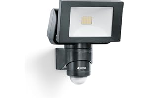 STEINEL Projecteur LED extérieur FL 1400 S noir, détecteur 220° portée 10 m, spot puissant 14,7 W, 4000 K (Noir)