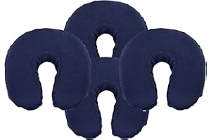 BODYPRO Fitted Deluxe Face Cradle Cover for Massage Tables: Brushed 100% Cotton. Fits All Standard Fest Rest Cushions. Pack of 4. [Navy]