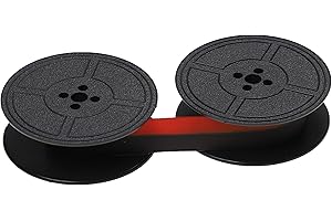 vhbw Ruban encreur d'écriture pour Olympia Splendid 66 Typewriter imprimante matricielle ou de reçus noir/rouge