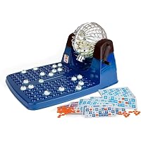 Loterie Électronique Chicos – Bingo Automatique Complet | Boulier + 90 Boules + 24 Cartons + Jetons | Jeu Famille Années 90