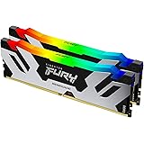 Kingston Fury Renegade DDR5 RGB 32GB 6000MT/s DDR5 CL32 DIMM Mémoire pour PC de Gamer Kit de 2 - KF560C32RSAK2-32
