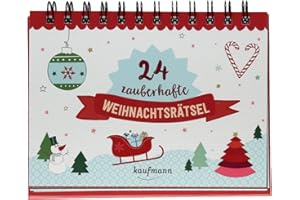 KAUFMANN ERNST VLG GMBH 24 zauberhafte Weihnachtsrätsel (Adventskalender für Erwachsene: Aufstell-Buch mit Rätseln, Band 1)