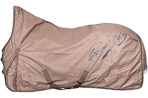 Imperial Riding IRH Super-Dry - Manta para Exteriores (50 g, Impermeable y Transpirable, poliéster 600D, Forro de Nailon, Ligero, para Caballos, diseño Elegante y Ajuste cómodo, Capuchino, 165)