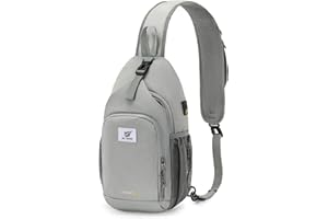 SKYSPER Zaino Monospalla Multifimzioni Borsa a Tracolla Impermeabile con Porta USB per Uomo Donna Casual Ciclismo Trekking Viaggio