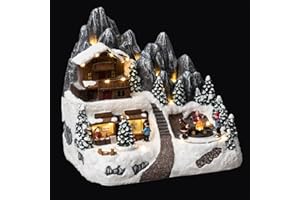 FEERIC LIGHTS & CHRISTMAS - Refugio de montaña Animado 24 LED + Transfo