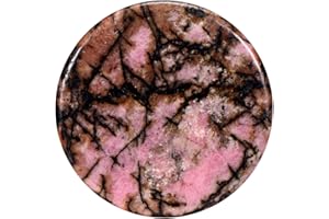 Morella Damen Coin 33 mm Edelstein Chakren Scheibe Halsketten-Anhänger