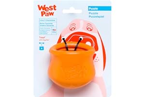 WEST PAW Zogoflex Toppl Jouet pour Chien Taille S Tangerine Orange