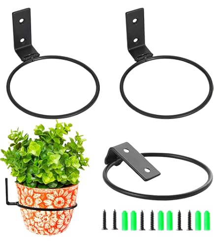3 Faltbare Blumentopf-Wandhalter Aus Metall, 15,2 Cm – Robust & Platzsparend Für Haus & Garten