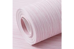 Trafagala Blush Pink Mix Plain Thick Textured Wallpaper Free No Match Striped Wallpaper for Adults Kids Bedroom Living Room Hallway Stairs Lounge