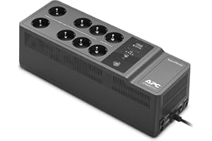APC BY SCHNEIDER ELECTRIC Back-UPS BE650G2-GR - Onduleur - CA 230 V - 400 Watt - 650 VA - Connecteurs de Sortie : 8 - Noir