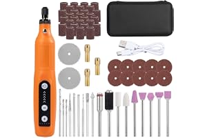 Carehabi Multifunktionsverktyg, batteri, med LED-ljus, 3-växlad graveringsanordning (5 000 – 15 000 rmp), 3,7 V miniborr med
