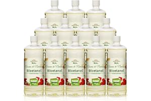 KieselGreen Bioetanol 12 x 1 litro con Fragancia para Chimenea de Etanol, Muchas Variedades – Bioalcohol como Fragancia de Ambiente – Estufas de Bioetanol, Biochimenea Etanol, Ethanol