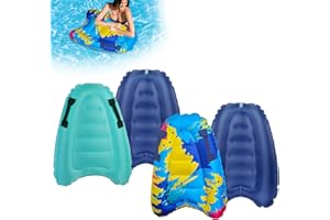 GONGGI Inflatable Surfboard With Handles, Summer Water Toys For Beach Pool, Safe Floating Surf Mat For Swimming Learn To Surfing Water Fun Lightweight Boogie Board For Adults Beach Must Haves