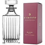 DIAMANTE Whisky Decanter “Broadway” Collection | Crystal Decanter 750ml | Gift Box