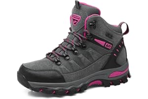 WOWEI Trekking Wanderstiefel Damen Herren Outdoor Sportlich Gleitsicher Bequem Leicht Bergstiefel Wanderhalbschuhe 36-45 EU