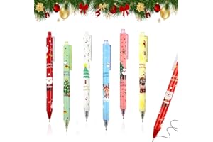 CERIOLL 6 Pezzi Penne A Sfera Natale, Penne A Sfera Natalizie, Gel Natalizie Carine, Bomboniere Set Per Festa Di Natale Bambini, Per Ufficio, Set Di Cancelleria Di Natale