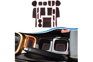 SXCY Alfombrillas Antideslizantes para Suzuki Vitara 2016-2023, Alfombras de Goma para Consola Central, Puerta Portavasos, Caja de Almacenamiento Coche Accesorios Suzuki Vitara