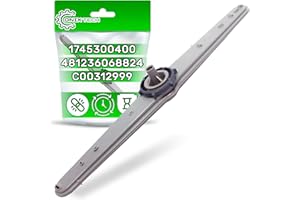 Brazo Rociador Superior para Lavavajillas con Código Original 1745300400 481236068824 C00312999 para Beko para Whirlpool para Indesit - Garantía de 5 Años - ONIX TECH