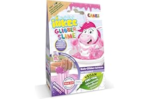 INKEE Slime de Bain Licorne | Poudre pour Bain Enfant Rose avec Arôme Bubble Gum, 100g de Poudre avec Vitamine E