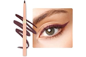 ‎OULAC OULAC Pflaume Eye Liner & Lipliner Stift 2 IN 1, Wischfester, Waterproof Schwenkbarer Kajalstifte, Langanhaltender Matte Finish, Schnelltrocknung, Hochpigmentierter, Vegan (L07) Heartfelt