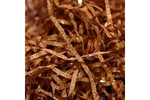 QUESUC Raphia or Papier Déchiqueté Papier Pailleté en Soie Boîte Cadeau En Soie Matériau de Remplissage Décoration Raphia Brillant Boîte Cadeau Partenaire Cadeau Panier Cadeau Cadeau Décoration Cadeau (A)