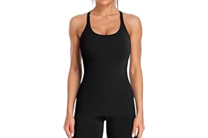 ATTRACO Canotte da allenamento da donna con reggiseni incorporati camicie da corsa gilet sportivo yoga palestra top aderente