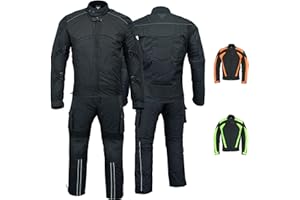 ‎BULLDT BULLDT Herren Motorradkombi Motorradanzug mit CE-Protektoren - Winddicht leicht 2-teiler kurze Motorradjacke & Cargo Motorradhosen Set - aus 4 Schichten Abnehmbar Thermofutter - insgesamt 9 Taschen