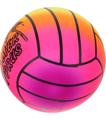 Ballon De Beach Volley Arc-en-Ciel Taille 5 - Caoutchouc Multicolore Pour Eau Et Sport