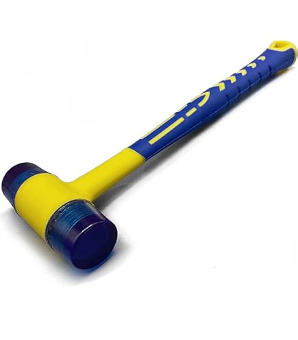 Marteau De Protection C&T - Maillet Souple Tête Nylon Interchangeable - Diamètre 50 Mm Pour Montage Sans Endommager