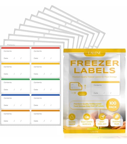 1500 Stück Gefrieretiketten 25x40 Mm - Selbstklebend Für Lebensmittel, Gläser & Küche (8 Farben)
