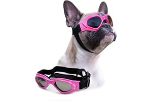 PETLESO Pet Leso® Dog Goggles Stylish Doggie Puppy Sunglasses Windproof Protection Doggles - Pink