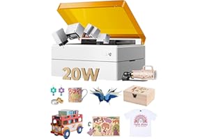 xTool M1 Ultra 4-en-1 Graveur Laser 20W avec Base Surélevée et RA2 Pro, Découpe Bois avec Positionnement à Pin-Point et Autofocus pour Scrapbooking, Découpe Vinyle, Gravure Laser et Dessin