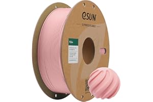 ‎ESUN eSUN PLA+ filament PLA Plus, 1,75 mm, dokładność pomiaru +/- 0,03 mm, szpula 1 kg, filament do druku 3D, brzoskwiniowy, różowy