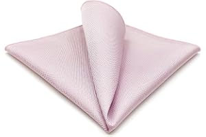S&W SHLAX&WING Enfärgad rosa fyrkantig bröllopsnäsduk för män