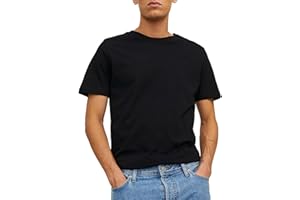 JACK & JONES Men’s T-Shirt, Plain, Round Neck