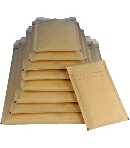 50 #6 (12,5"x19") Kraft Luftpolster Gefütterte Versandtasche
