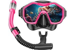 iParaAiluRy Masque Plongée Adulte Masque Tuba Adulte Masque Snorkeling Adulte avec Masque à Large Vue et Tuba Masque et Tuba Adulte pour la Natation et la Plongée