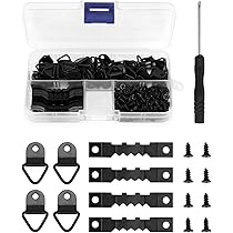 Ganci Per Cornici A Dente Di Sega - 20 Pezzi Con 40 Viti, Invisibili, Per Quadri E Specchi, Metallo Resistente - Foto 6