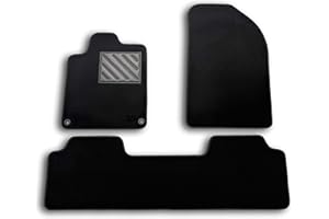 MTC AUTOMOTIVE Alfombrillas Peugeot 407 2004-2011 a Medida, Antideslizantes, talonera de Goma Reforzada, Botones de fijación