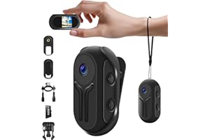Tiantianle Action Cam 1080P,Fotocamera Sportiva con Visione Notturna,Telecamera Sportiva Magnetica IPX4,Mini BodyCam con Audio e Video Videocamera Per Esterni e vlog,Kit Accessori per Casco/Bici/Moto