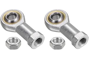 QUARKZMAN 2 stycken Si12T/K 12 mm ändlager med hongänga M12 x 1,75 höger, gjutjärn ändstycken med låsmutter