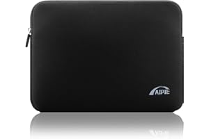 AIPIE Funda Portátil 15 15,6 Pulgadas Netbooks Caso 35.5x25x2cm Anti-rasguños Antigolpes per Laptop Compatible MacBook, Acer, ASUS, DELL, HP, Lenovo Ordenadores Maletín de Bolsa Negro, 15.6 Pulgadas