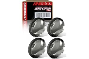 FLYINGWING 4 pièces (cendres) pour lentilles clignotantes compatibles avec Harley Touring Softail Dyna Sportster Street Glide Road King Electra Glide 1997-2024