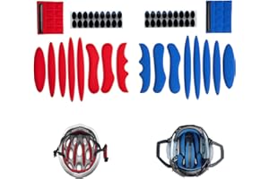 Lawen Creative Lot de 2 Coussinets universels pour Casque de vélo, Casque de vélo, Coussinets en Mousse avec Fermeture Velcro au Niveau du Menton