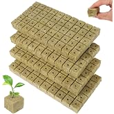 Vexnaro 200 Rock Wool Cubes, Hydroponic Growing Cubes without Soil, Breathable Block for Germination, Seedlings, Cuttings, Gr