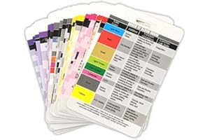 NURSE NATION Krankenschwestern-Set, 30 vertikale Ausweiskarten, Krankenschwestern, Laborwerte, EKG, Vitalität und mehr (in englischer Sprache) Ausgezeichnetes Geschenk für Krankenschwestern