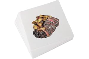 U HOMOVING 50PCS Butcher Paper Sheets for Sublimation 12 x 12inch White Disposable Precut Square Butcher Paper for Wrapping Smoking Meats Heat Press BBQ