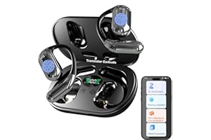 XELETU AI ÜBersetzer KopfhöRer Echtzeit Übersetzer Ohrhörer 144 Sprachen Akzentübersetzung Earbuds Bluetooth 5.3 Bidirektionale Simultanübersetzung für Reisen Lernen iOS Android (Q16 Schwarz)