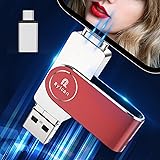 Ryican Chiavetta USB per Phone,512GB USB 3.0 Pendrive Trasferimento Veloce,4 in1 Photostick Chiavetta USB C per iOS,Flash Dri